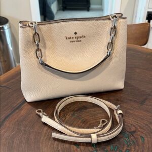 Kate Spade Aubrey Cream Leather Shoulder Bag